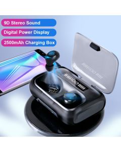 TWS Earphone 2500 mAh Headphone Air Buds Bluetooth Ear buds with Phone Charger Function Earphone