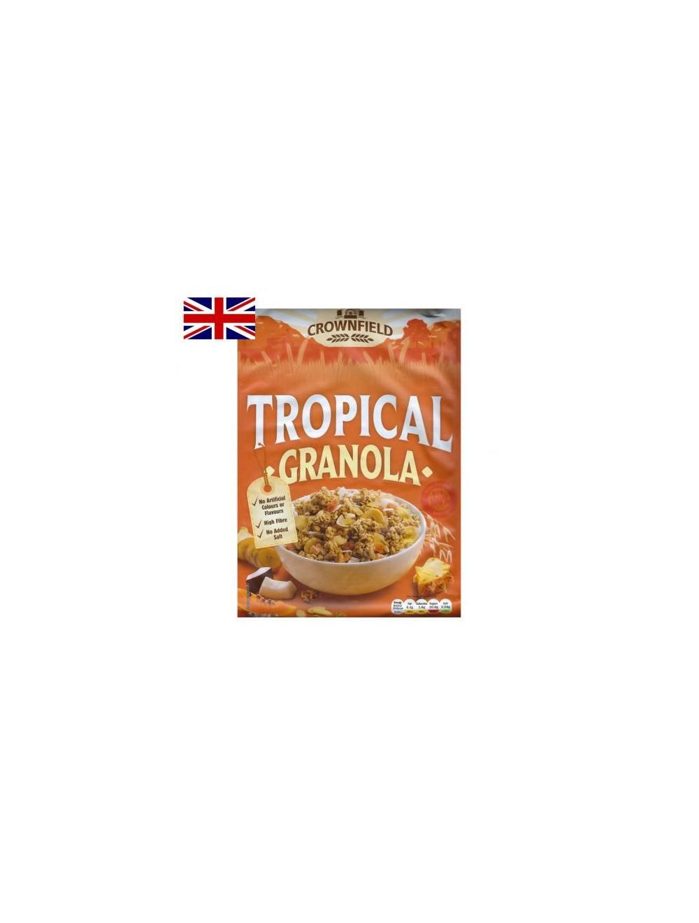 Crownfield Granola Tropical Granola Cereals Breakfast 1kg